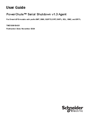 Obraz PowerChute Serial Shutdown - Type A User Guide
