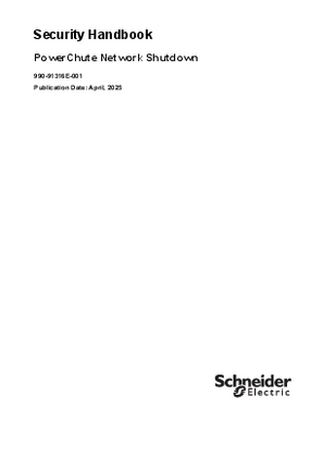 Image of PowerChute Network Shutdown - Security Handbook