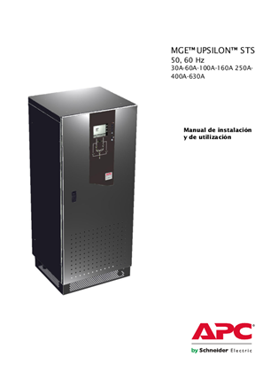 Imagen de MGE Upsilon STS Manual de instalación y de utilización