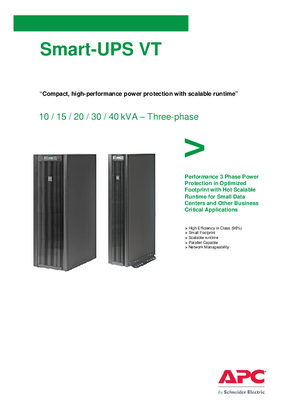 Smart UPS -VT（ 50hz）宣传册