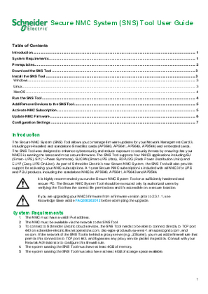 Image of Secure NMC System (SNS) Tool User Guide