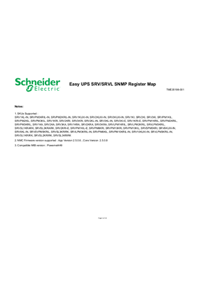 Image of Network Management Card Easy UPS SNMP Register Map