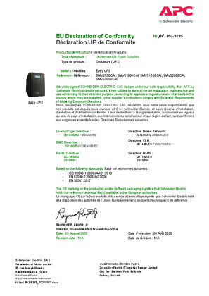 Imagen de CE DOC SMVS 750-3000 CAI