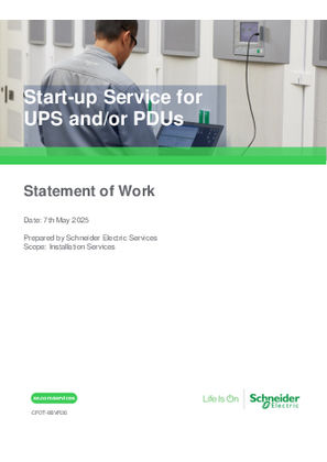 Image of Start-up Service for UPS & PDU