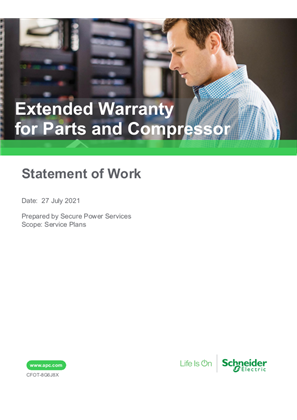 Image of Extended Warranty for Parts and Compressors (for cooling)