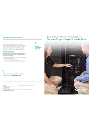 Image of Services for your Single Phase UPS Product Brochure