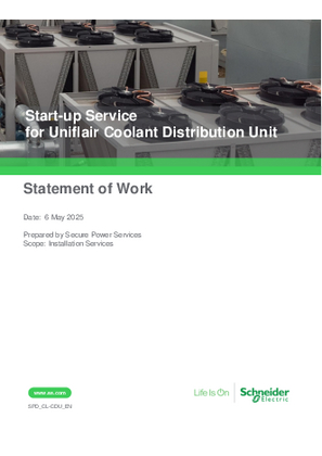 Image of SOW for Coolant Distribution Unit
