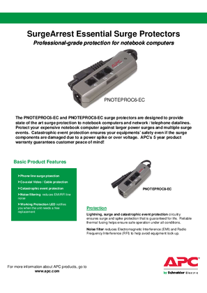 Image of APC Essential Series Notebook Surge Protectors