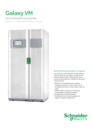 Imagen de Folleto técnico de Galaxy VM - 50Hz
