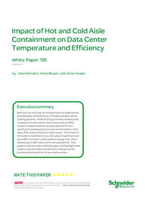 Image of Impact of Hot and Cold Aisle Containment on Data Center Temperature and Efficiency