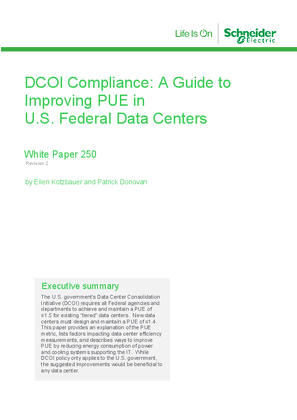 Image of DCOI Compliance: A Guide to Improving PUE in U.S. Federal Data Centers