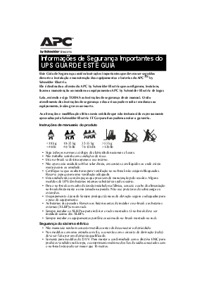 Safety Guide Smart-UPS/Back-UPS Pluggable or under 1.5 kVA