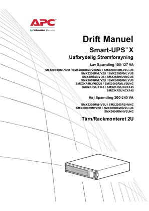 Billede af Operation Smart-UPS SMX 2./2.2/3 kVA 100-240 Vac TWR/RM2U