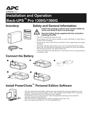 Image of Back-UPS Pro BR1300G/BR1500G