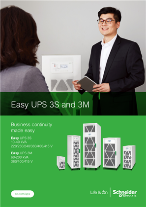 Image of Easy UPS 3S and 3M 10-200 kVA 400 V Brochure