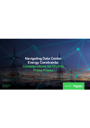 Image of Navigating Data Center Energy Constraints: Considerations for On-Site Prime Power