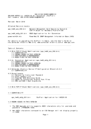 Image of Ecoflair Indirect Air Economizer Release Notes v6.5.1