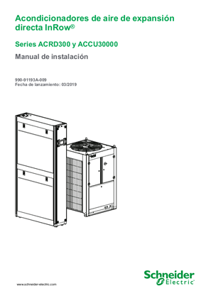 Imagen de InRow DX Air Conditioners ACRD300 Series Installation Manual