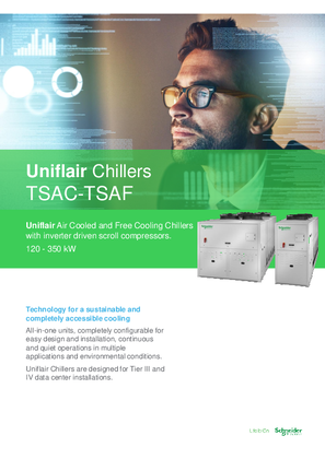 Image of Uniflair Chillers TSAC - TSAF technical brochure