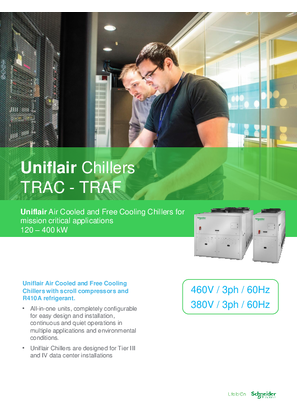 Image of Uniflair Chillers TRAC-TRAF - 60Hz version - technical brochure