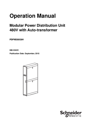 Immagine di Modular Power Distribution Unit (PDU), 266kW, 480V with Auto-transformer, Operation