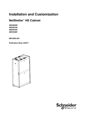 的映像 Installation/Customization manual for NetShelter High Strength Racks