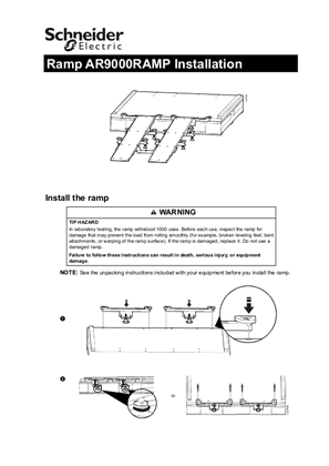 Image of Installation sheet for AR9000RAMP