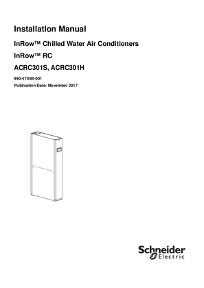 Image of InRow RC 300mm (ACRC301S & ACRC301H) Installation Manual