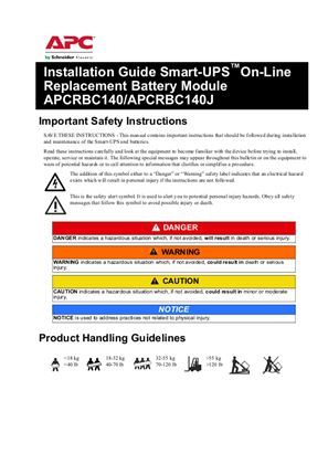 APC Replacement battery cartridge #140 with 2 Year Warranty ...
