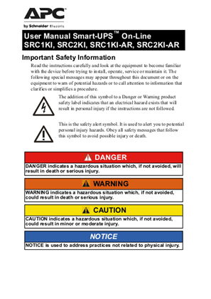 Imagen de Smart-UPS On-Line SRC1KI, SRC2KI