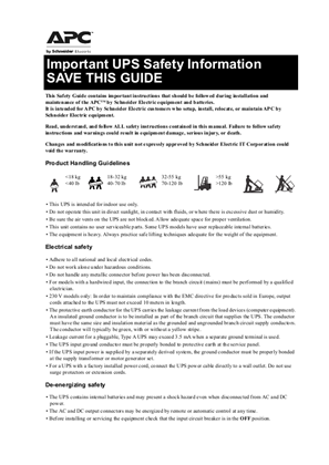 Image of Safety guide Bu/Su/Sua without XBP