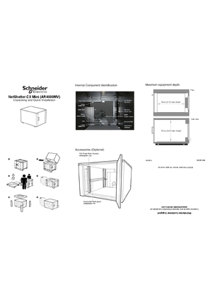 Image of NetShelter CX Mini Unpacking and Installation Sheet