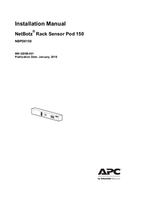 Image of NetBotz Rack Sensor Pod 150 - Installation Manual