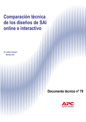 Comparación técnica de los diseños de SAI online e interactivo