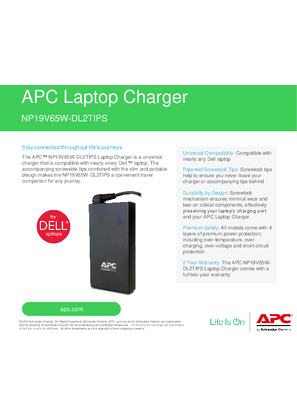 Image of NP19V65W-DL2TIPS APC Laptop Charger Graphic Ad