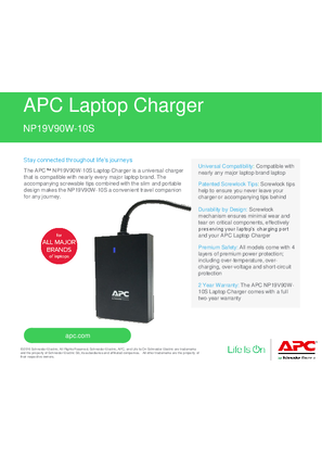 Image of NP19V90W-10S APC Laptop Charger Graphic Ad
