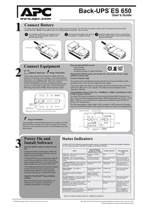 Image of Back-UPS ES 650 User Manual