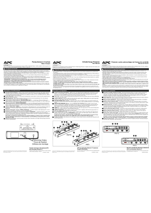Image of User Manual 8-Outlet Surge Protector 120 V