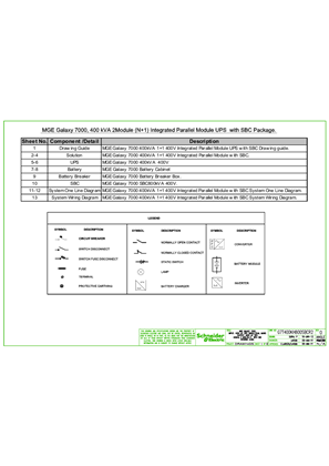 Imagem de G7T400KH800SBCR2 - MGE Galaxy 7000 400 kVA 2Mod N+1 UPS With SBC
