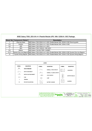 的映像 G7T250KH1200SSCR5- MGE Galaxy 7000 250 kVA 4+1 Parallel Module UPS with 1200 kVA SSC