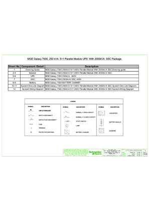 的映像 G7T250KH2000SSCR6- MGE Galaxy 7000 250 kVA 5+1 Parallel Module UPS with 2000 kVA SSC