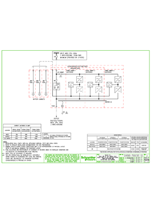 Image of GVX500-750GCBC-SD - Galaxy VX 500-625-750kVA System One line
