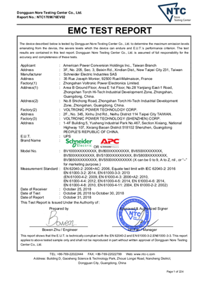 Imagem de EMC Schneider BVS 500/650/800/1000 230V