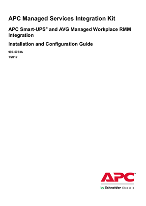 Bild von Managed Services Integration Kit - Installation and Configuration Guide for AVG Managed Workplace