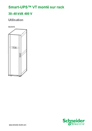 Image de Smart-UPS VT monté sur rack 30–40 kVA 400 V Utilisation