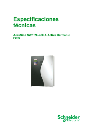 Imagen de Accusine SWP 20-480 A Especificaciones técnicas