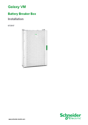 Image of Galaxy VM Battery Breaker Box Installation