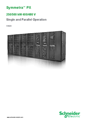 Image of Symmetra PX 250/500 kW Operation Manual