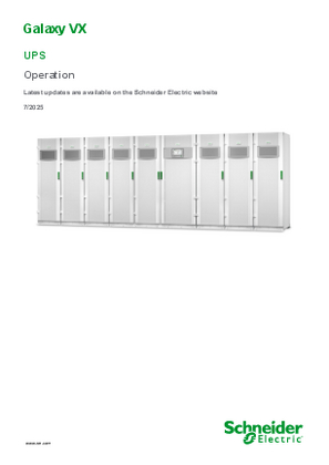 Image of Galaxy VX Operation Manual