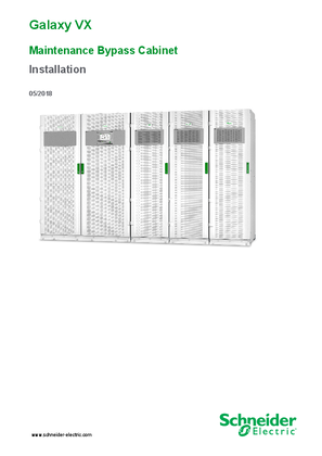 Image of Galaxy VX Maintenance Bypass Cabinet Installation